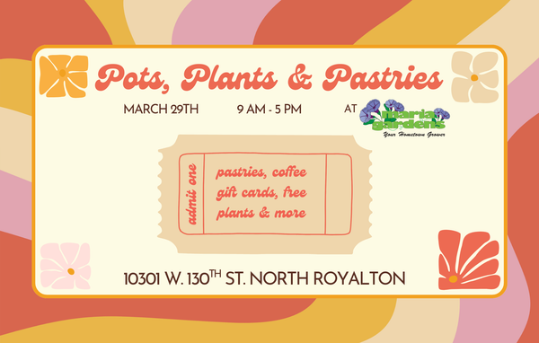 Pots, Plants & Pastries Sip N' Shop Ticket