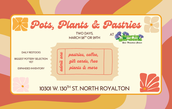 Pots, Plants & Pastries Sip N' Shop Ticket